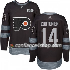 Adidas Maillot de Hockey Philadelphia Flyers Sean Couturier 14 1917-2017 100th Anniversary Noir Authentic - Homme